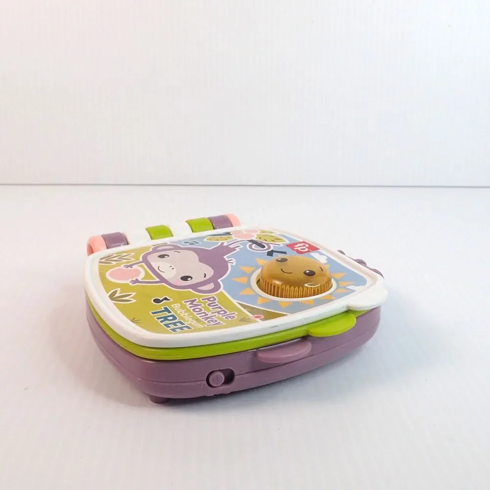 Fisher-Price Purple Monkey Musical Storybook for Ages 6-36 Months